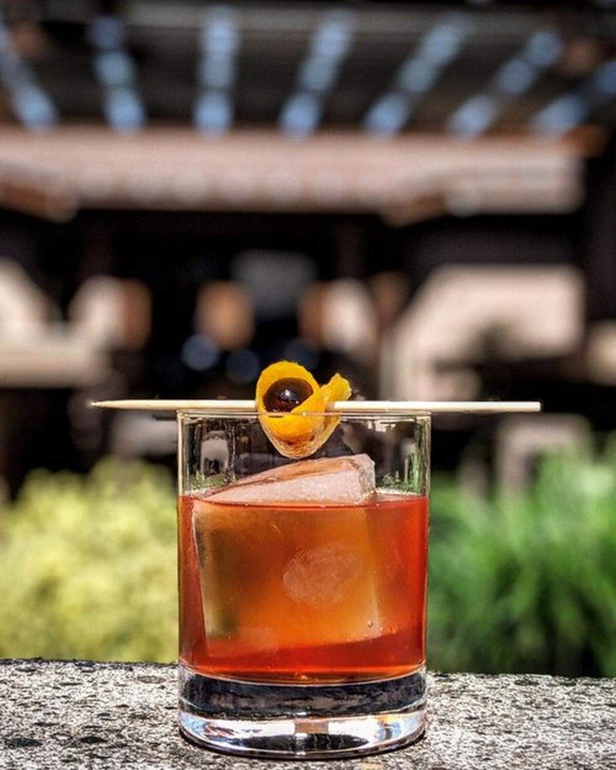An Old Fashioned, as served at Fable Craft Bar.