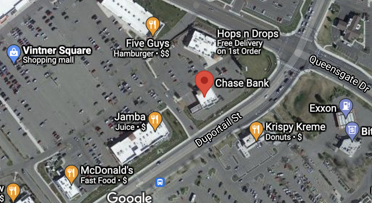The Chase Bank branch on the corner of Duportail Street and Queensgate Drive in Richland was robbed Jan. 12, 2022.