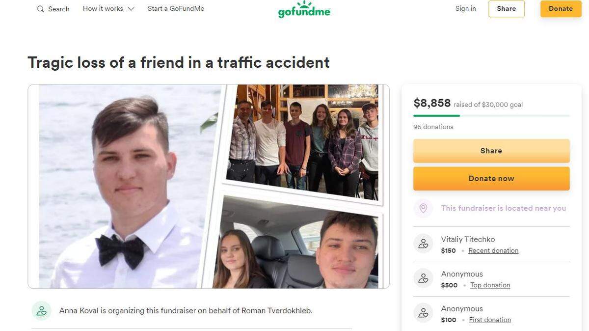 A GoFundMe was organized for a 21-year-old Pasco student who died in a motorcycle crash on Tuesday.