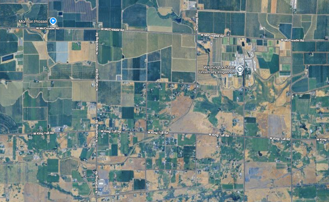 A young girl was found floating in a canal near Prosser. 