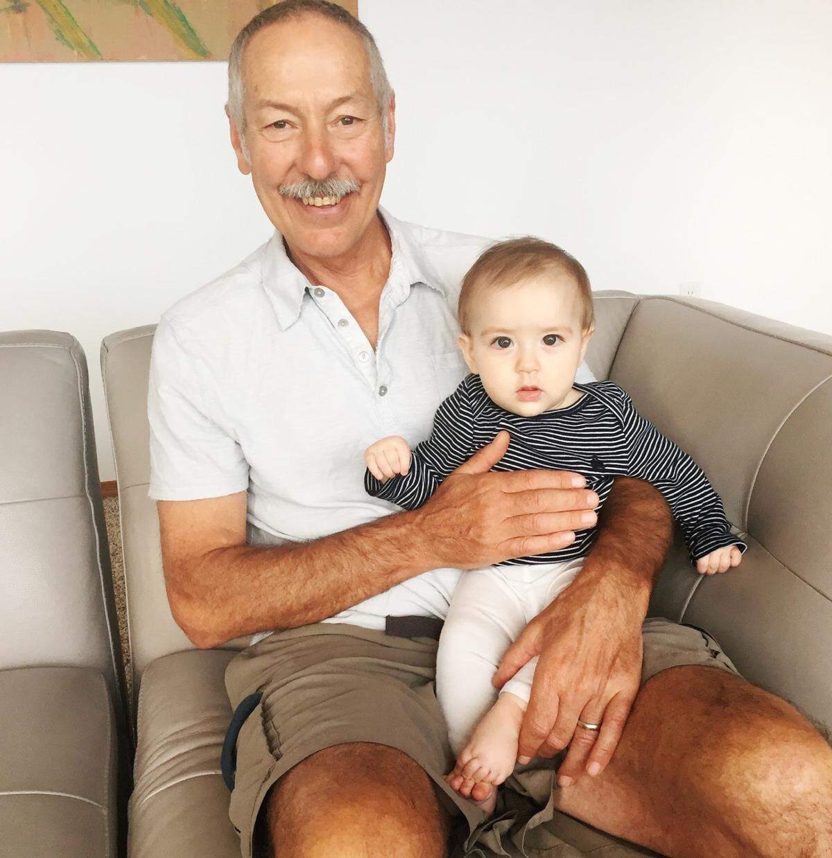 John Zachara with granddaughter Eden.