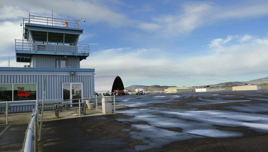 The Port of Benton owns and operates the Riichland Airport. Richland detected unpermitted water connections at private hangars at the airport during a fire hydrant inspection in 2025.