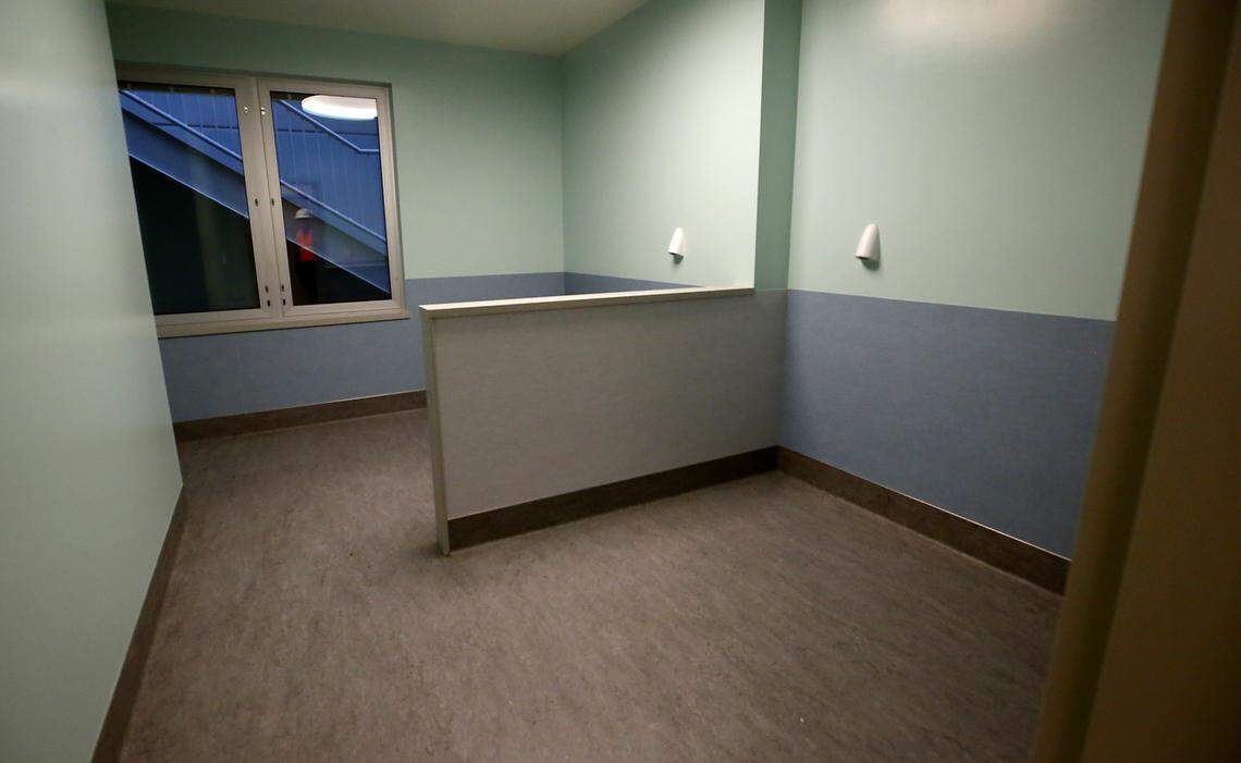 A room in the crisis stabilization unit at the Columbia Valley Recovery Center in downtown Kennewick. 