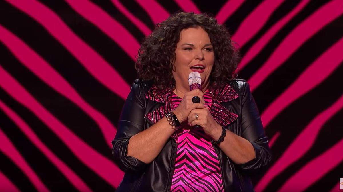 Vicki Barbolak, seen here in this screen grab of one of her performances on “America’s Got Talent,” is coming to Jokers Comedy Club in Richland on Nov. 18.