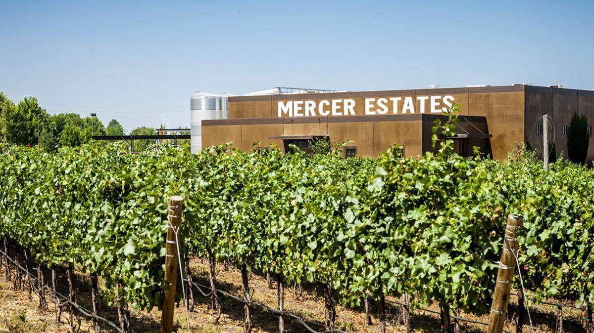 The Mercer Estates tasting room in Prosser is a stone’s throw from Carma Vineyard, named for the daughter-in-law of Willis Mercer, who moved to Washington in 1886 and helped pioneer farming in Horse Heaven Hills.