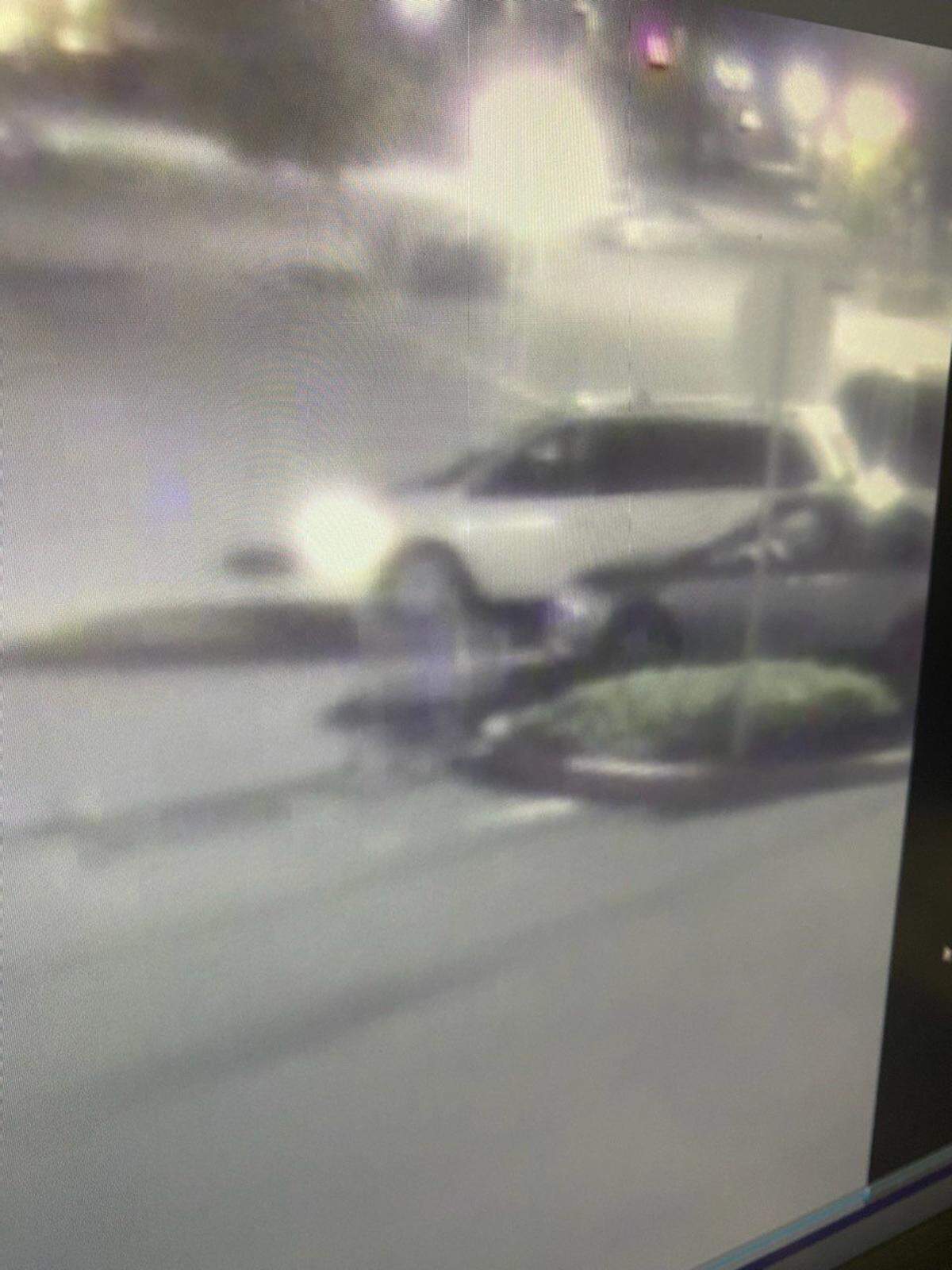 Arson suspect was believed to be driving this white van.