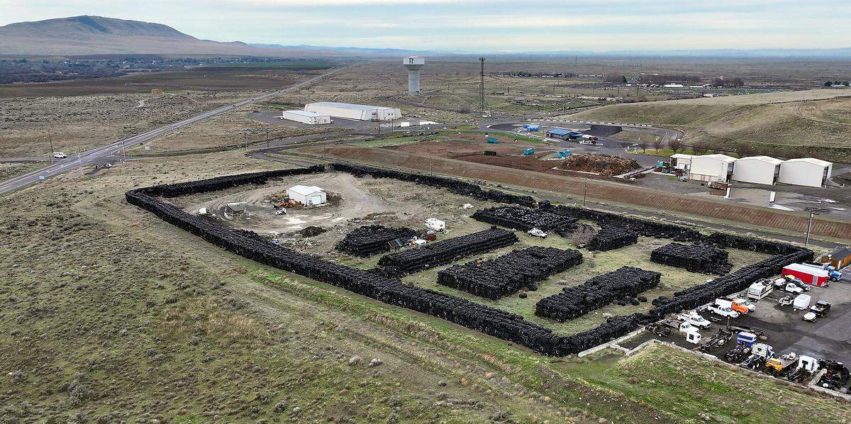 Richland estimates 7,100 tons of tires are abandoned at the Twin Bridges Road location. 
