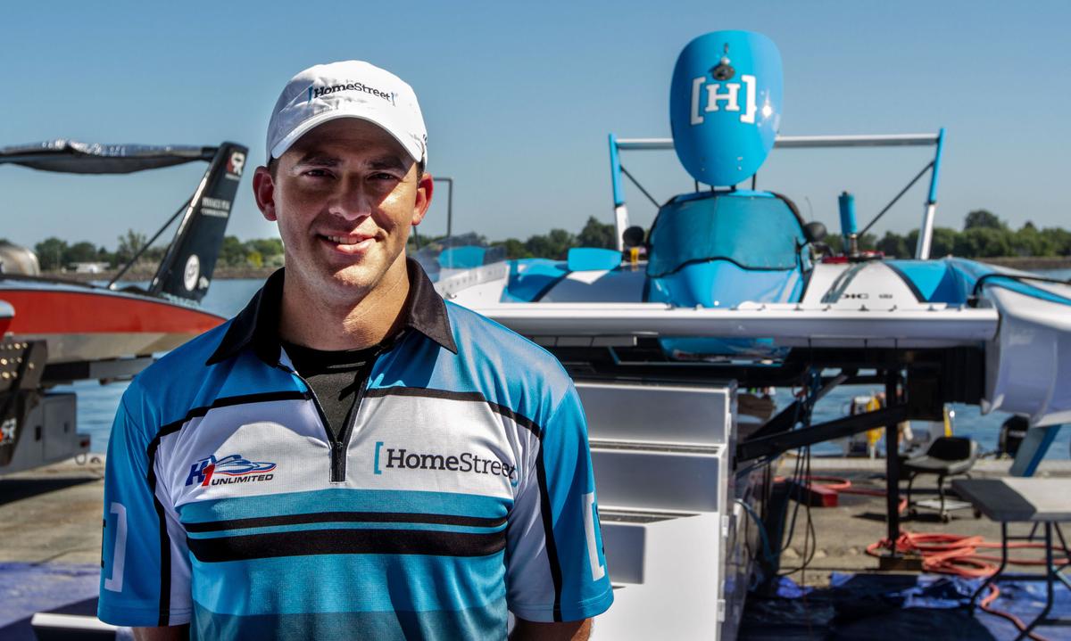 U-1 Miss Homestreet hydroplane driver Jimmy Shane.