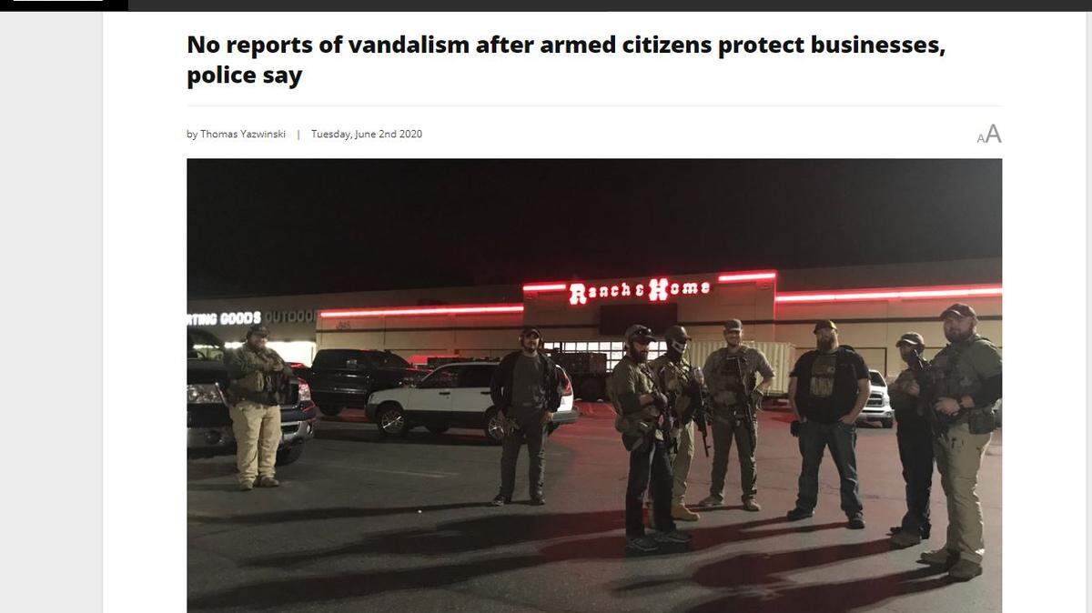 A group of Tri-Citians waited in parking lots throughout the Tri-Cities trying to head off potential vandals.