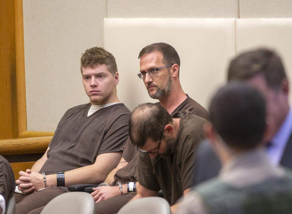 Skylar Nelson, left, was sentenced to prison for raping a 12-year-old.