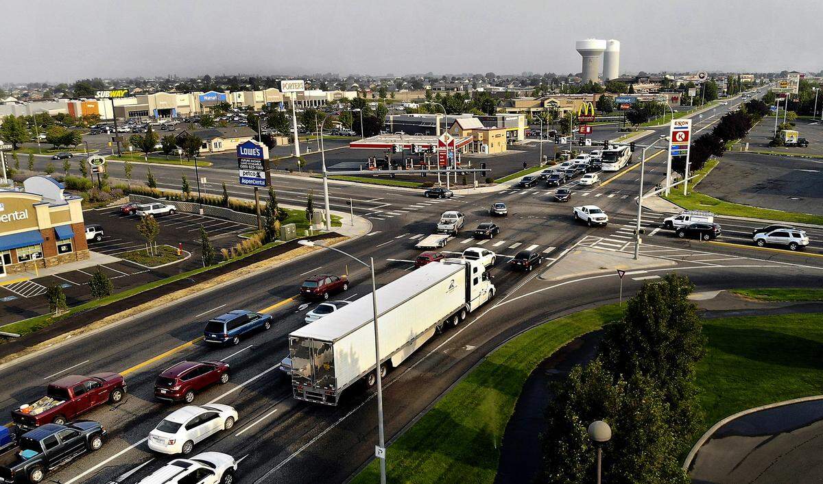 The volume of traffic on Pasco’s Road 68 declined last year.