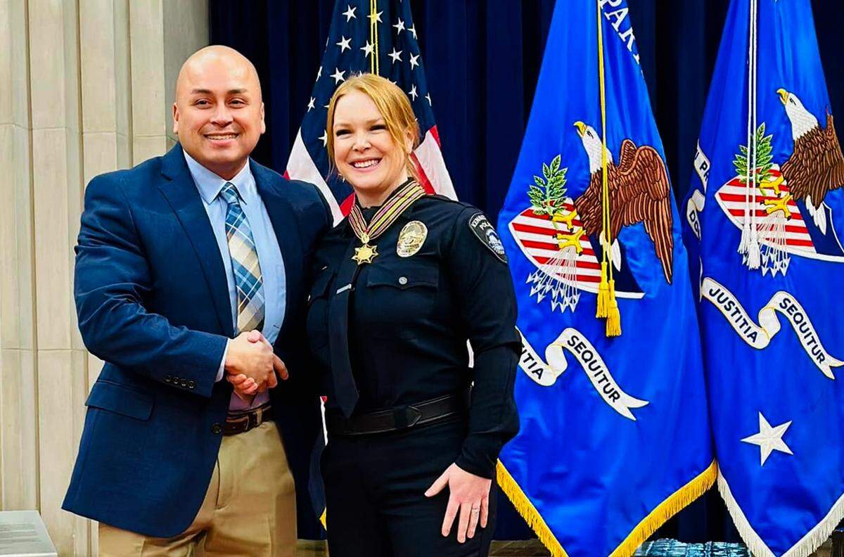 Kennewick Police Detective Liz Grant was awarded the U.S. Attorney General’s Award for Distinguished Service in Community Policing.