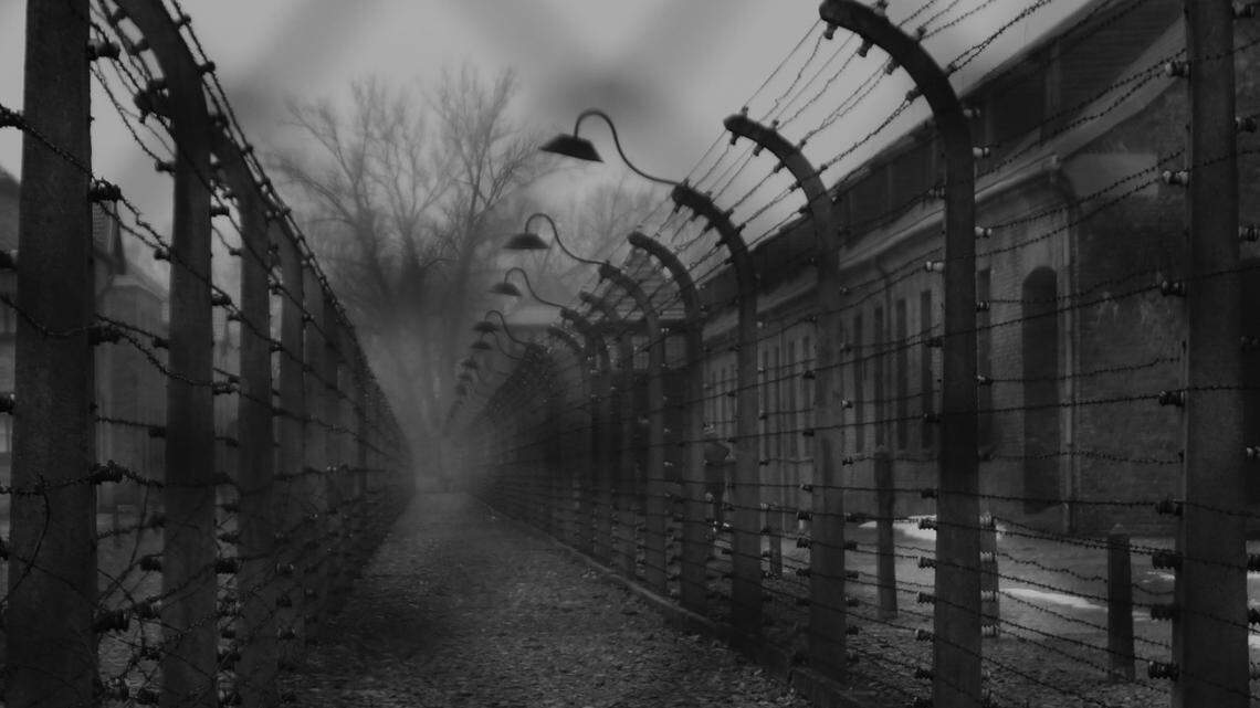 The concentration camp at Auschwitz is shown in this file photo.