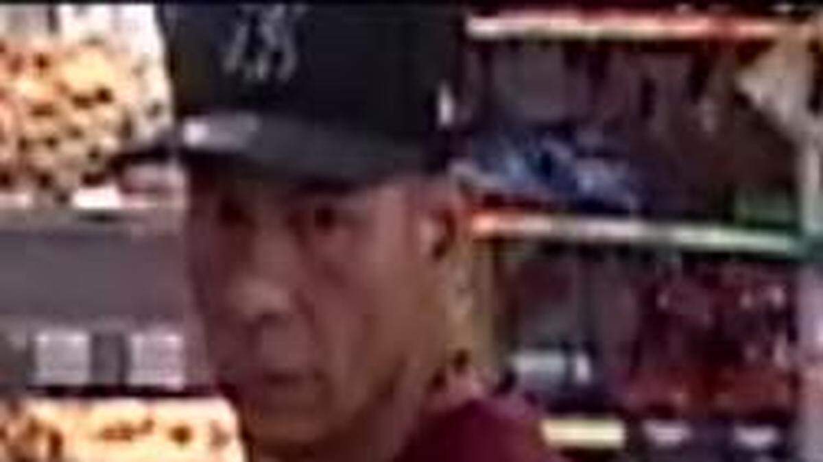 A photo from Sandoval’s Market in Basin City shows the suspect in Sunday’s armed robber.