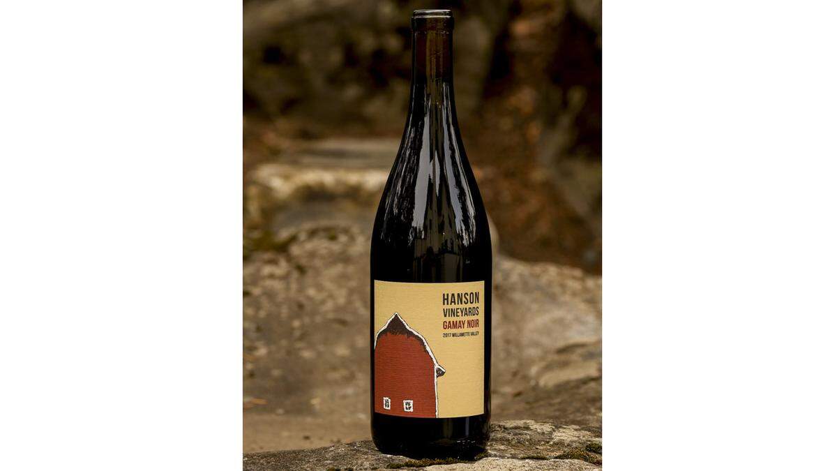 The Hanson Vineyards 2017 Gamay Noir received a gold medal at the Great Northwest Invitational Wine Competition last fall.