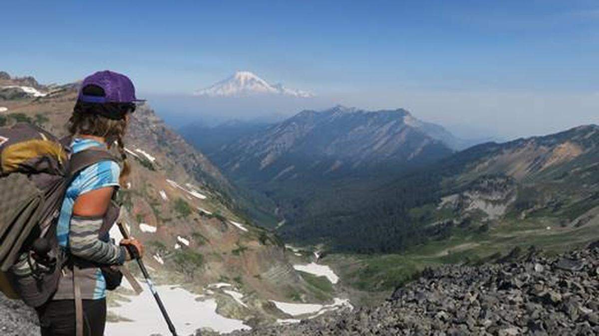 Kathy Vaughn on the Pacific Crest Trail in Oregon.