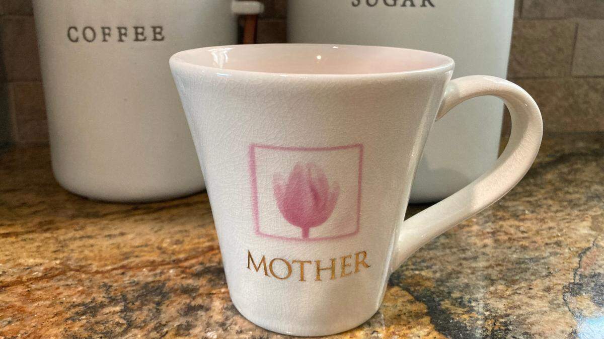 My late mother’s coffee cup that is now filled with memories.