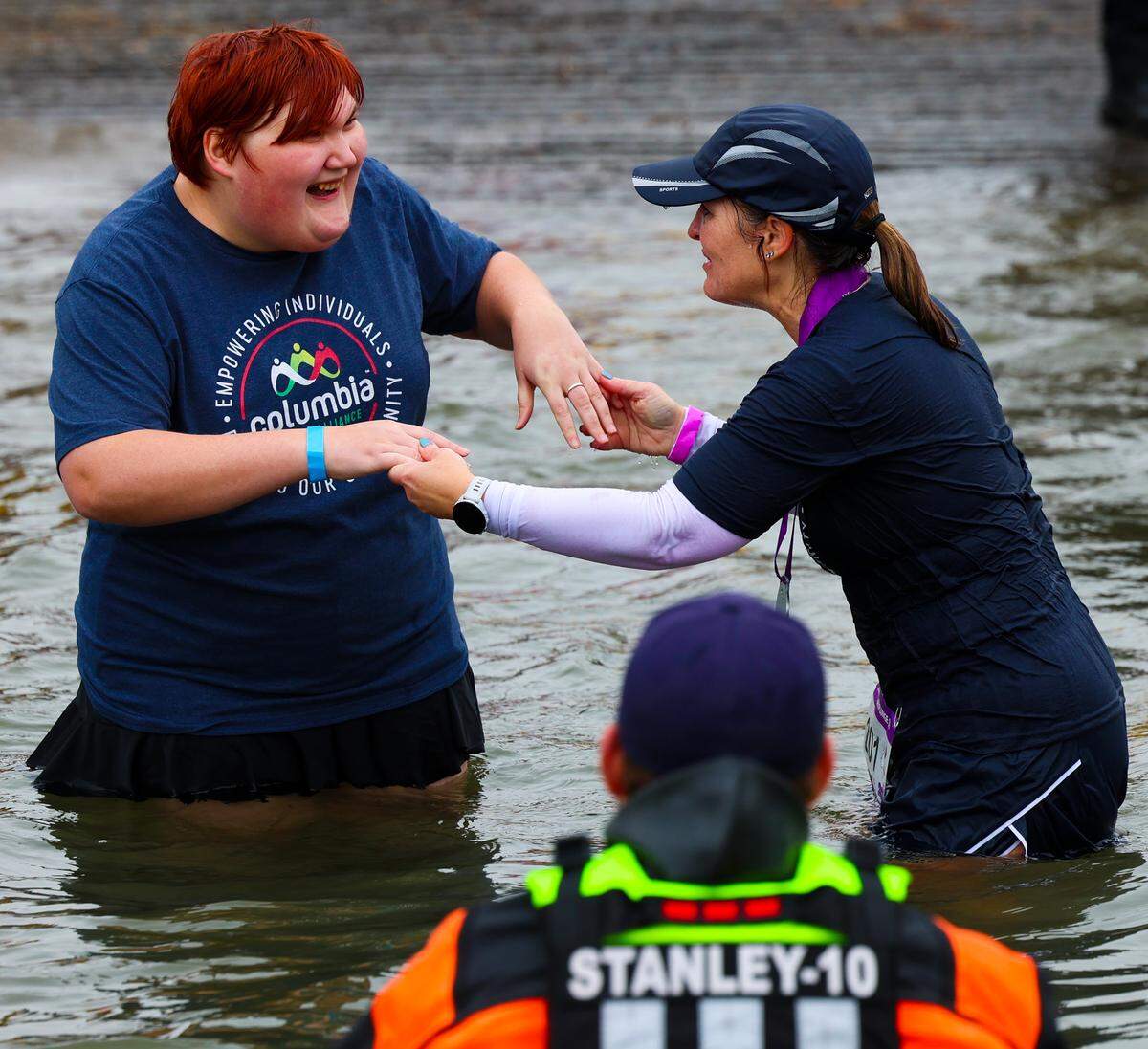 More 500 people jumped into the Columbia River during the 2026 Polar Plunge fundraiser for Special Olympics Washington.
