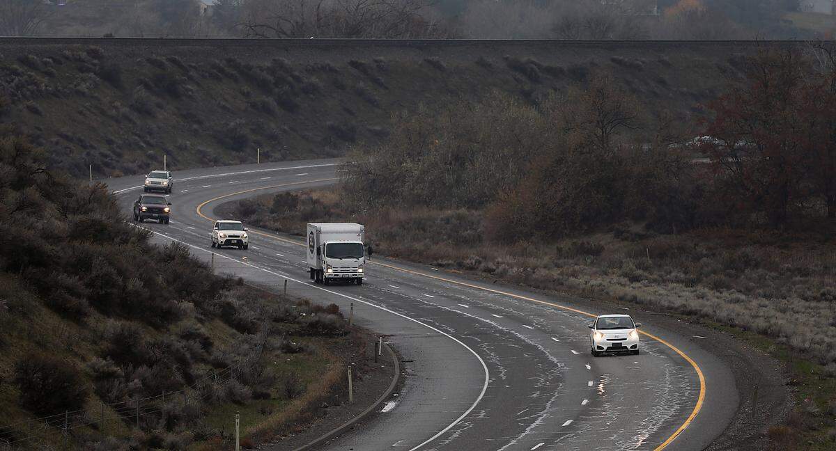 Celcilo Romero, then 18, was headed east on this curving section Highway 240 toward Interstate 182 when he went off the road and rolled his 2005 Infinity G35 in November 2023.