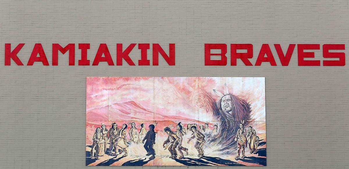 A mural paying tribute to the Kamiakin High School namesake is on the outside of the gymnasium of the facility in Kennewick. The school was named after Chief Kamiakin who was a leader of Yakama, Palouse and Klickitat people in the mid-1800s.
