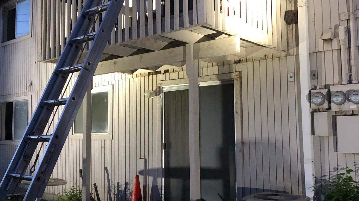 A family need to be rescued from a balcony at a Johnson Street apartment complex in May 2022. The arsonist that caused the fire is going to prison.