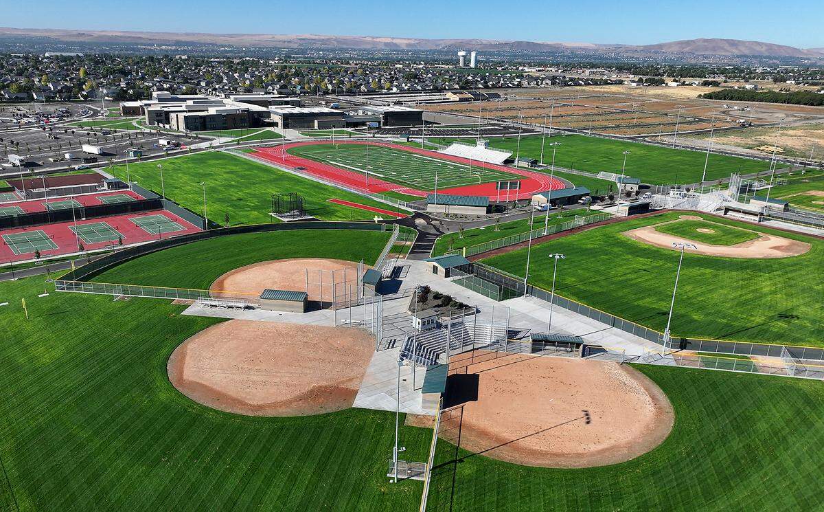 Sports fields at Sageview High School at 6091 Burns Road in west Pasco.