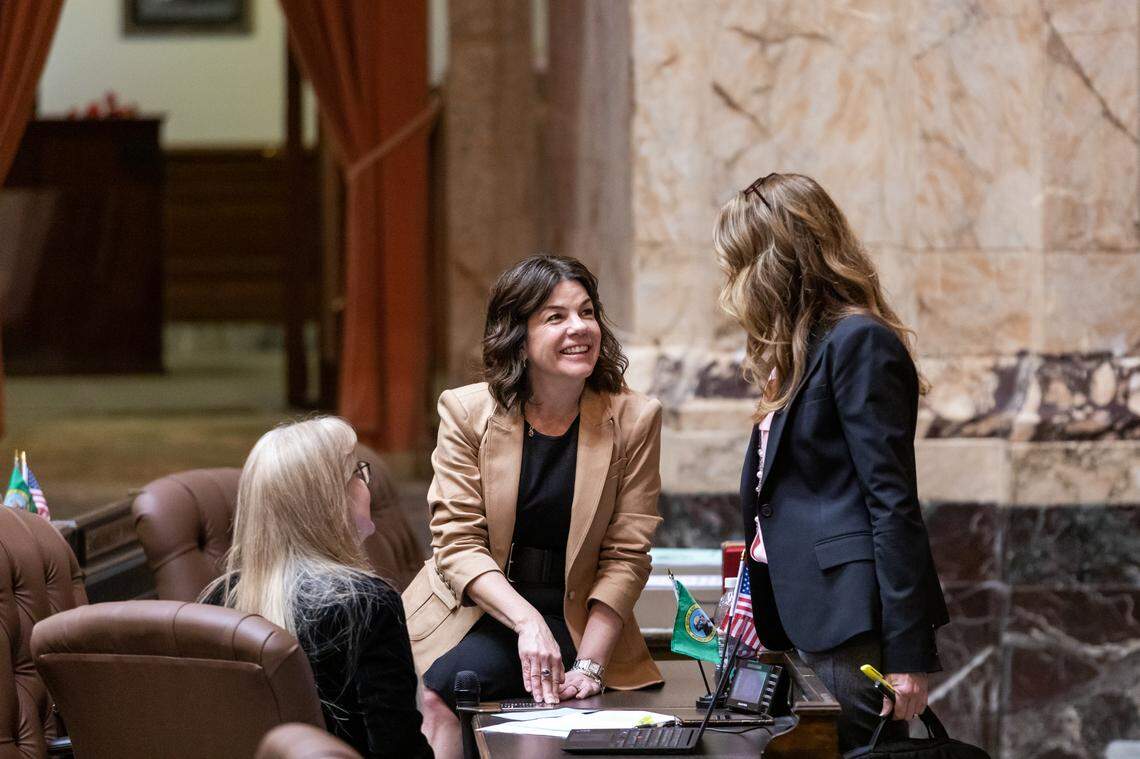 Rep. April Connors, R-Kennewick, is shown at the Washington State Legislature.