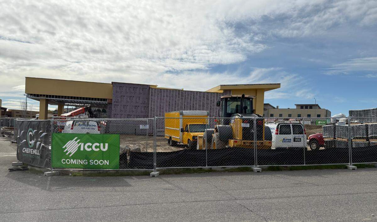Idaho Central Credit Union is preparing to open its first Tri-Cities branch at 3720 S. Zintel Way, near Canyon Lakes in Kennewick. Additional branches are planned in Pasco and Richland. Photo taken April 1, 2025.