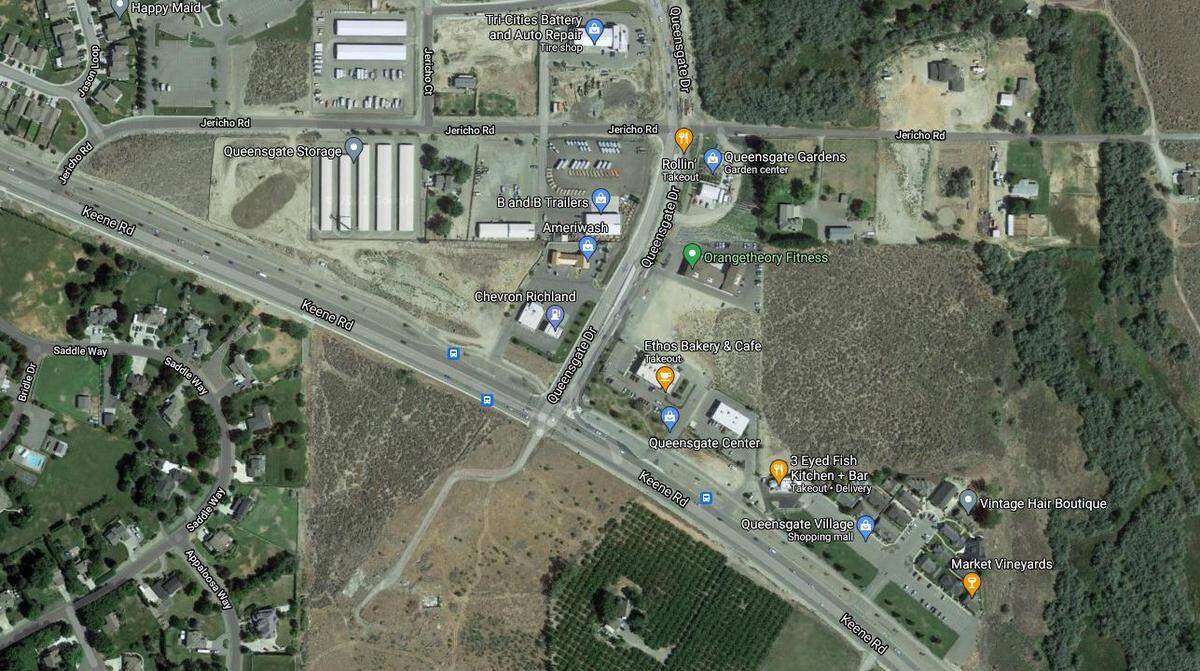 A bicyclist hit by a vehicle at Queensgate Drive and Keene Road on Easter has died.