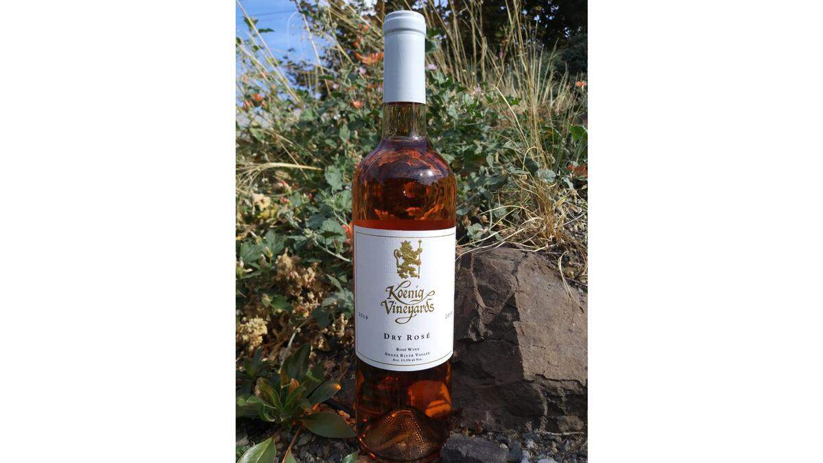 The Koenig Vineyards 2019 Dry Rosé, which is made using the Rhône variety Mourvèdre, was voted as the best rosé of the 2020 Idaho Wine Competition.
