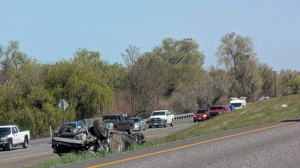 Reckless driver causes dramatic crash, snarling Hwy 240 traffic