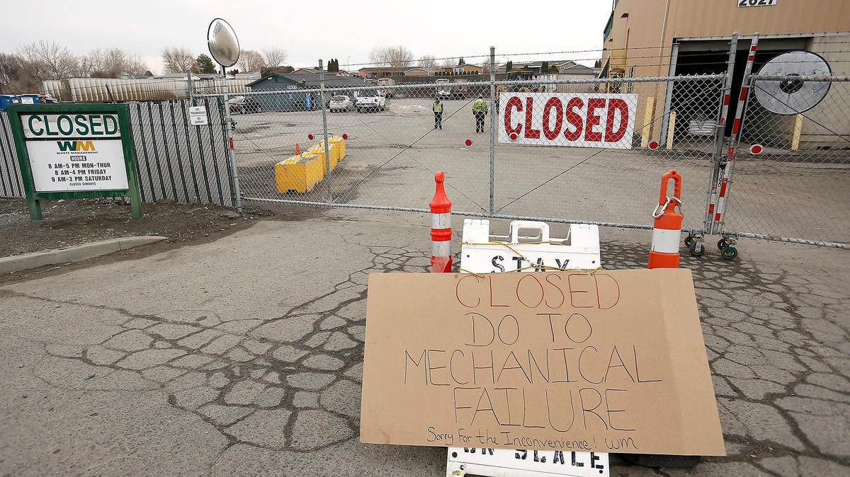 A jammed compactor system at Waste Management’s Kennewick Transfer Station at 2627 S. Ely Street has forced a temporary closure of the facility while repairs are made. Company officials said the transfer station should re-open on March 27.