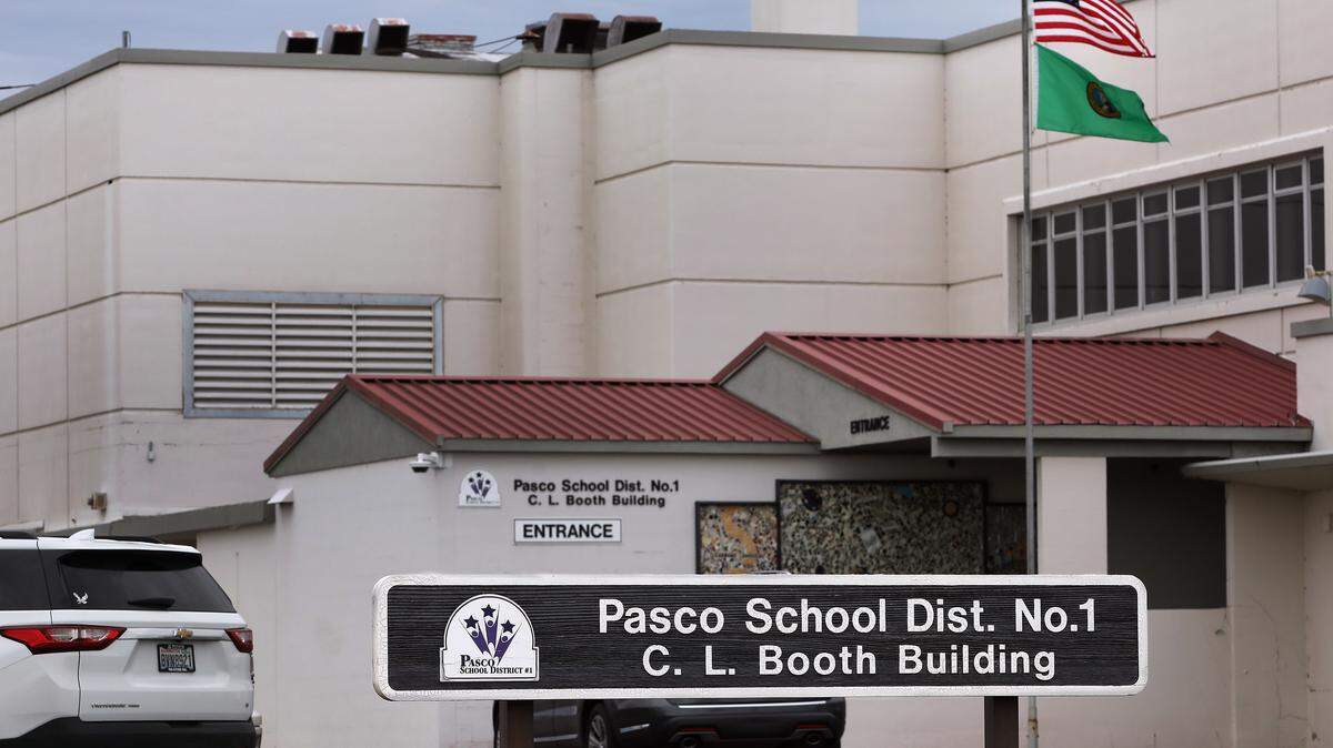The Pasco School District C.L. Booth Building housing the administrative offices is at 1215 W. Lewis St. in Pasco.
