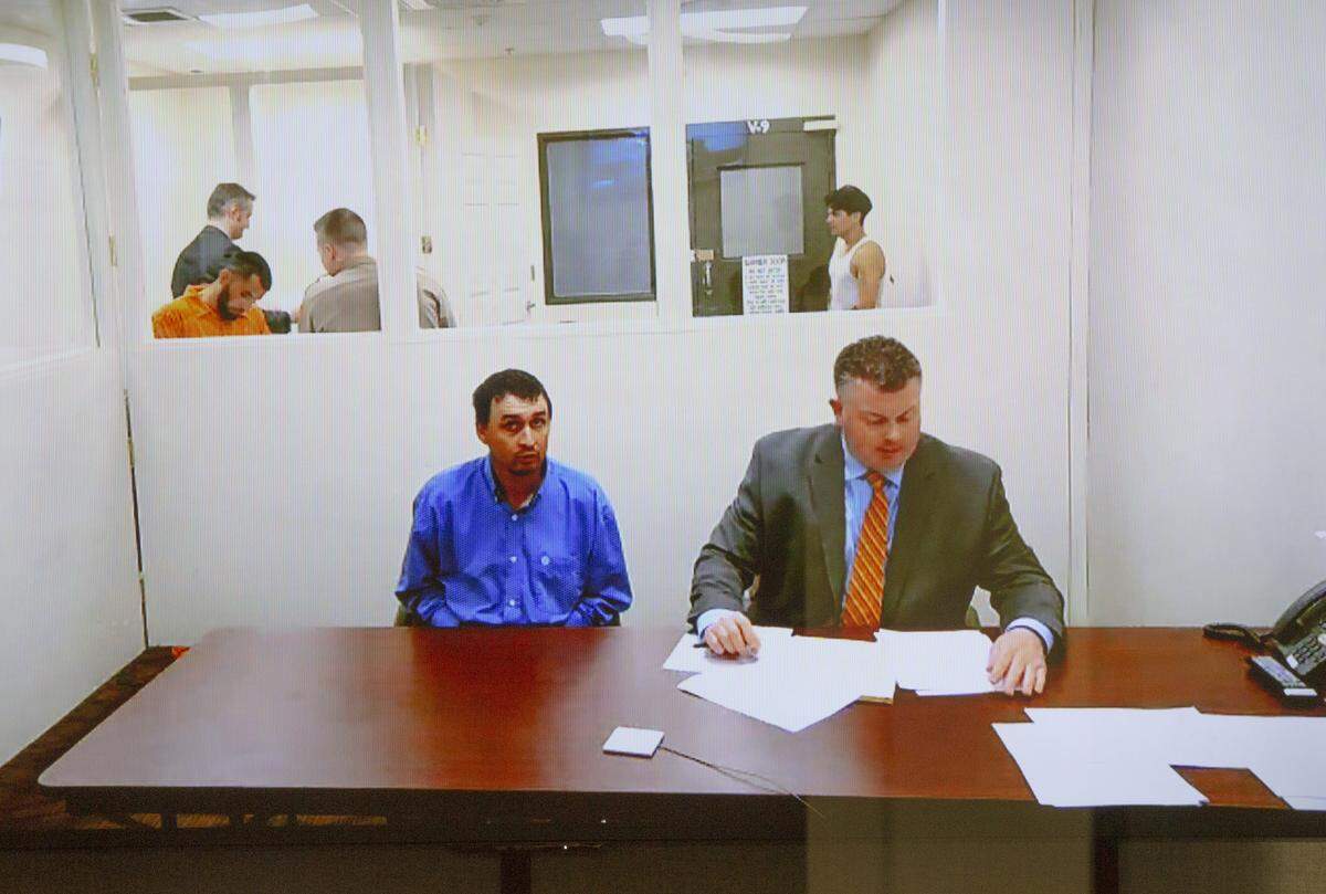 James Marek appeared in Franklin County Superior Court in Pasco on Thursday via video after being arrested on suspicion of animal cruelty.