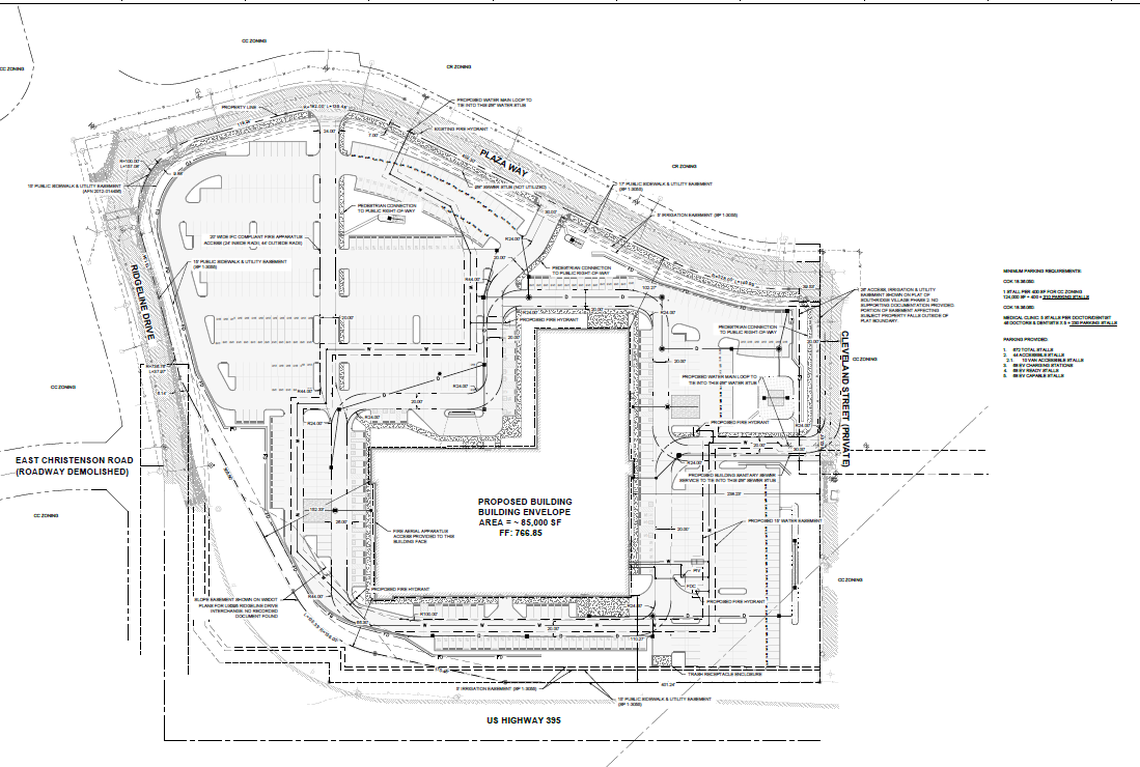 A planned new Veterans Affairs community clinic in Kennewick will have a 130,000-square-foot building on nearly 12 acres.