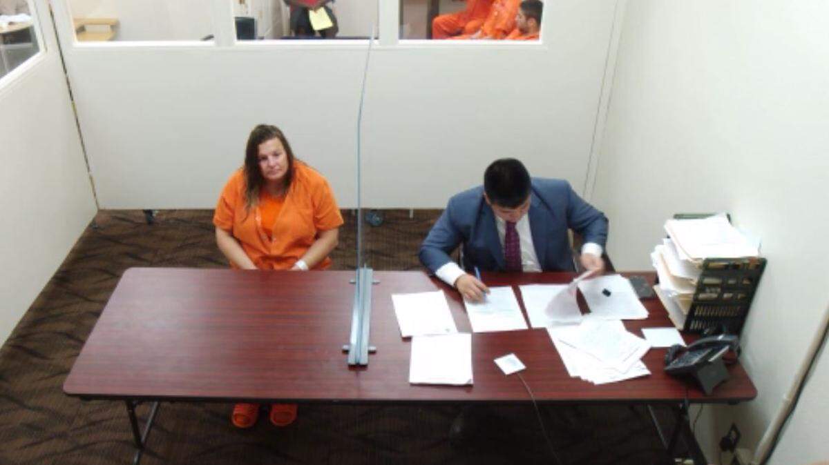 Danni Speelman appeared in Franklin County Superior Court after being accused to stealing money from the city of Mesa.