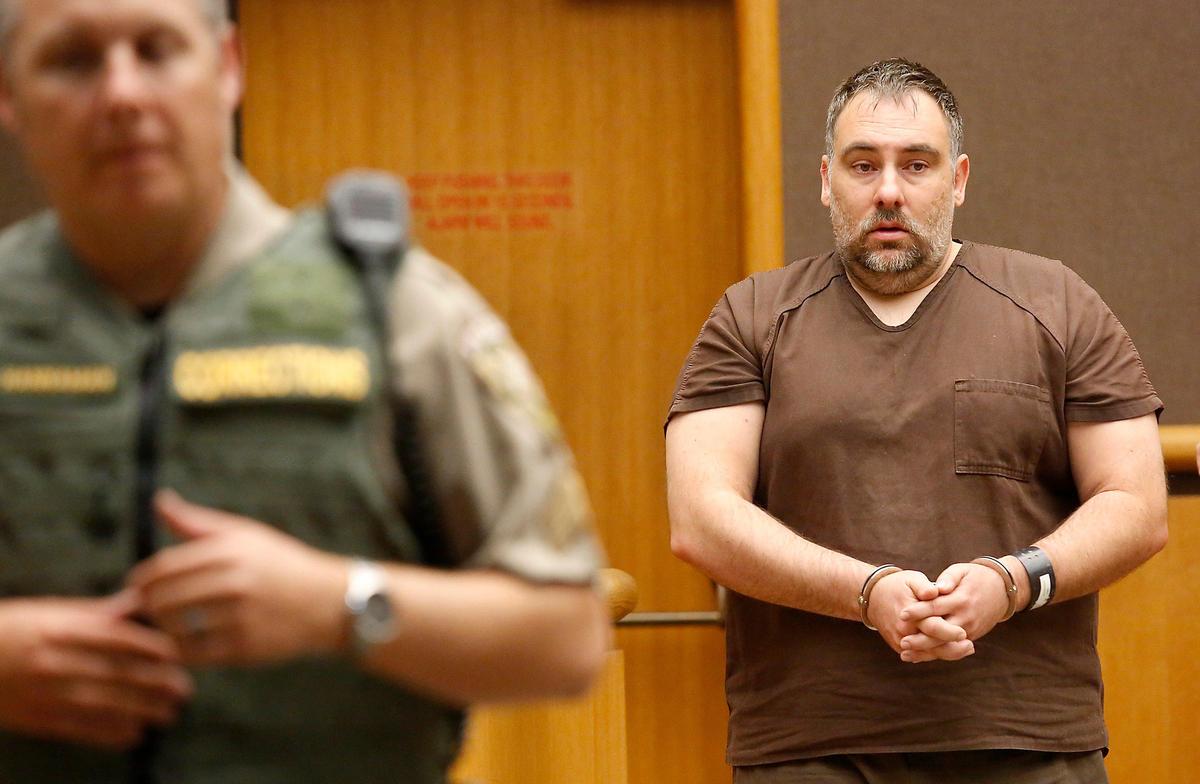 Daniel Bunch at a bail hearing in 2019.