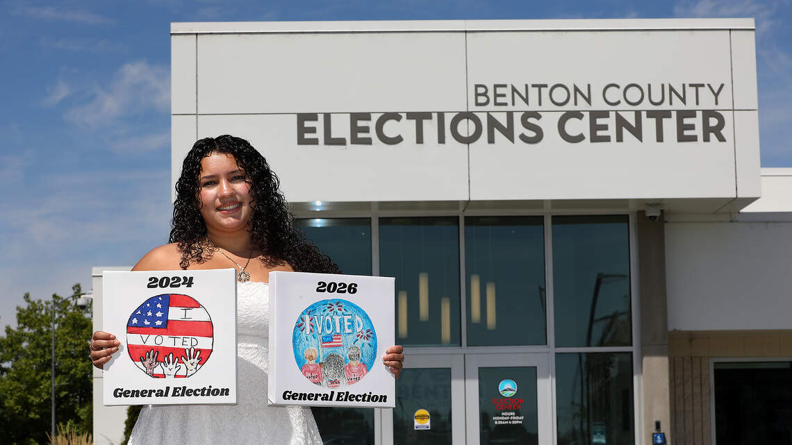 Tri-Cities grad designed the winning ‘I voted’ sticker for a 2nd time