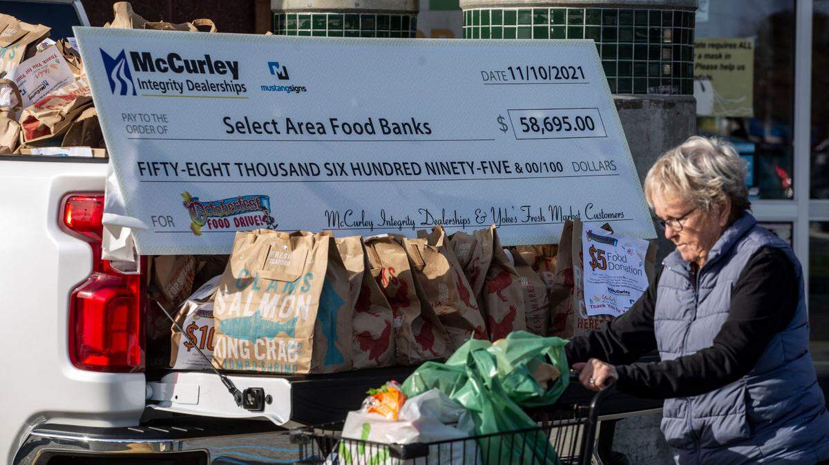 Last year’s 20th annual Octoberfest Food Drive run by the McCurley Integrity Dealerships of Tri-Cities resulted in truckloads of food for charity and a check for $58,695.