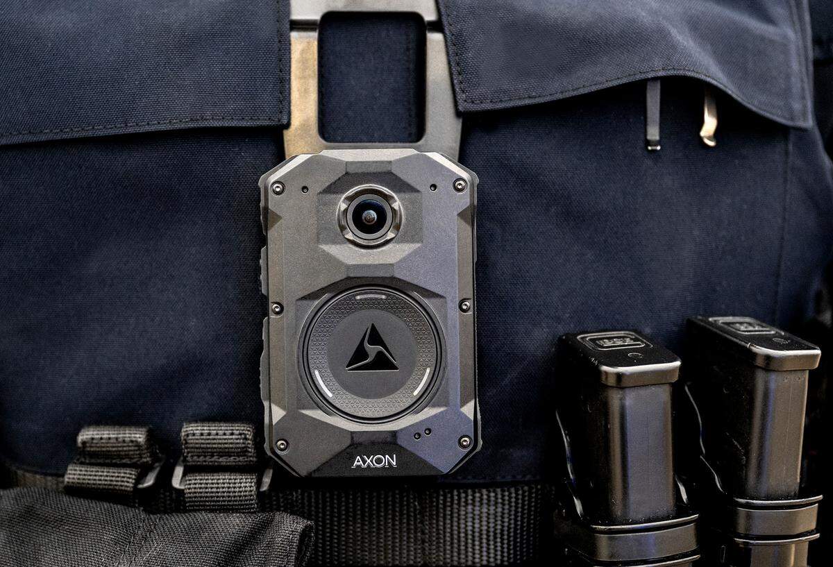 The Axon Body 4 camera photo in use by law enforcement. An amended 10-year, $10.6 million contract with Axon Enterprises means the Kennewick Police department will have access to a whole new slate of law enforcement technology.