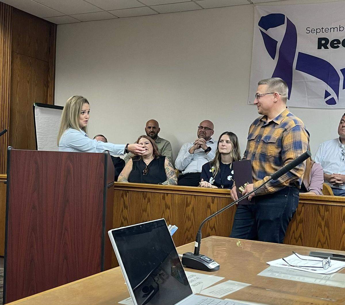 Dustin Sydnes said Franklin County’s therapeutic court gave him the tools to deal with his addiction.