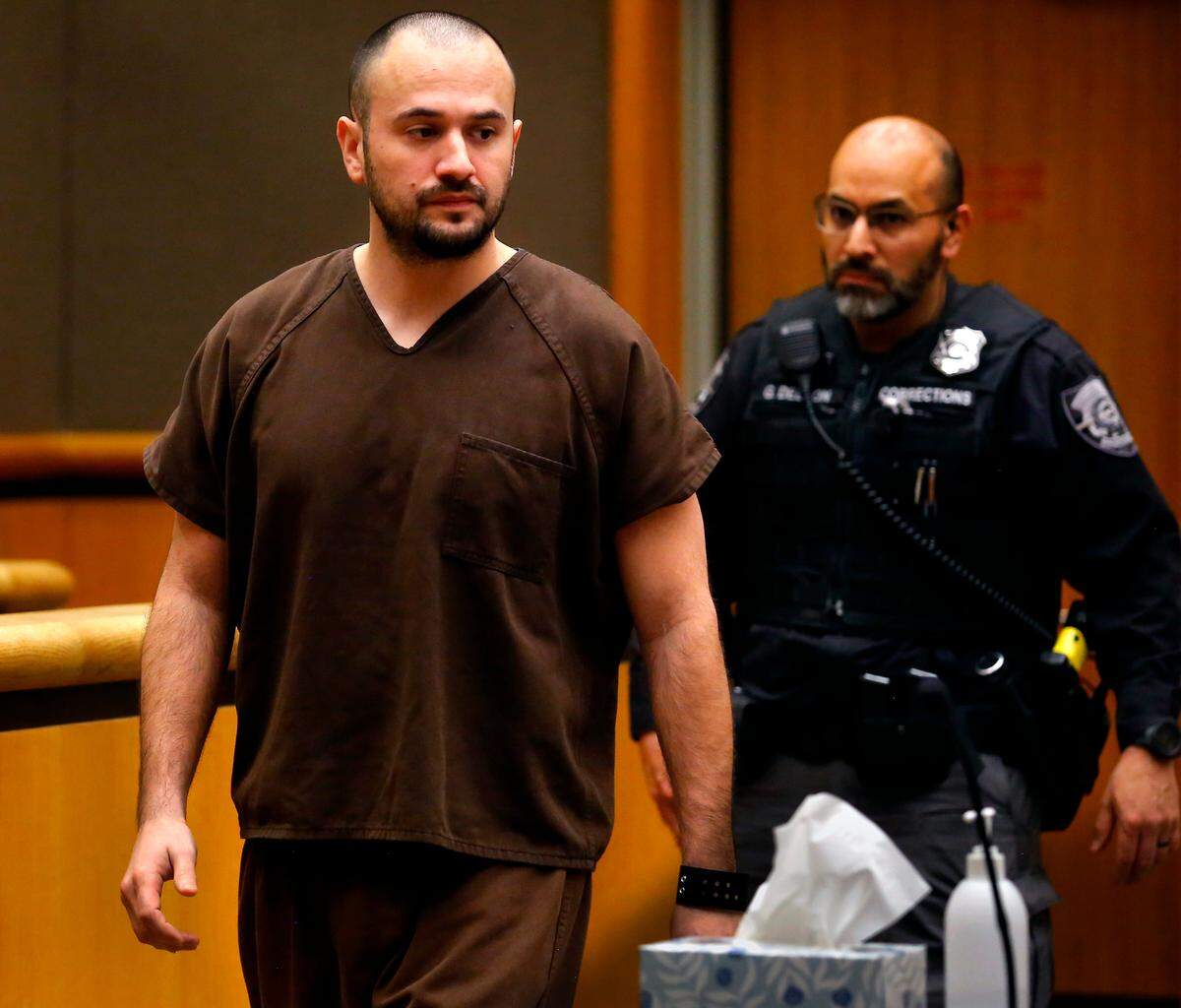 Murder suspect Richard Michael Jacobson made his preliminary appearance in 2023 in Benton County Superior Court in Kennewick for the death of his girlfriend Brandy Ebanez.