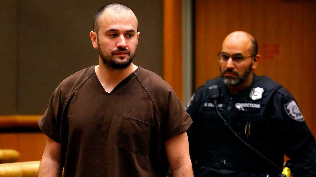 Murder suspect Richard Michael Jacobson making his preliminary appearance in Benton County Superior Court in Kennewick. He is accused of killing his girlfriend Brandy Ebanez.