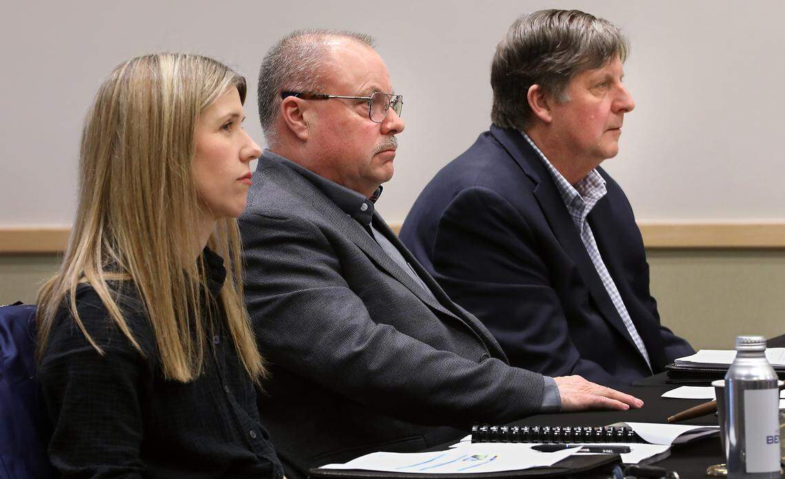 Port of Benton commissioners Lori Stevens , Bill O'Neil and Scott Keller, from left.