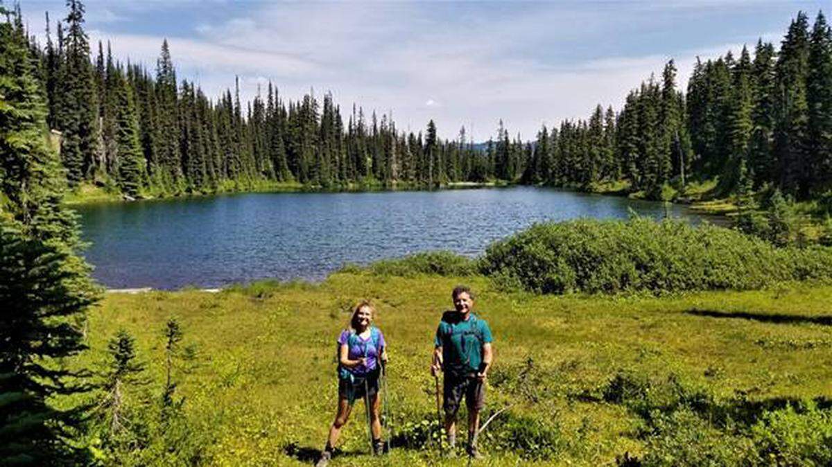 Diamond Lake is a challenging four-mile hike on the rocky Polallie Ridge Trail north of Roslyn, through beautiful forest.