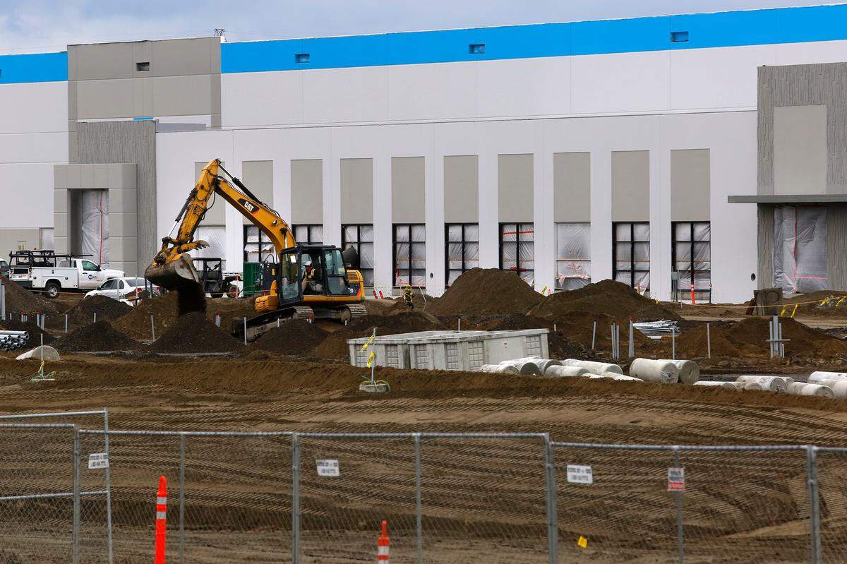 The Amazon warehouse at 1361 S. Road 40 East and sits on 162 acres in east Pasco.