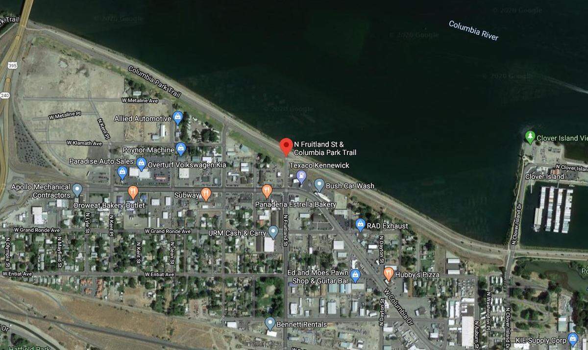 A man died late Feb. 9 in a Kennewick officer-involved shooting near North Fruitland Street and Columbia Park Trail, along the Columbia River levee behind the Texaco gas station on West Columbia Drive.