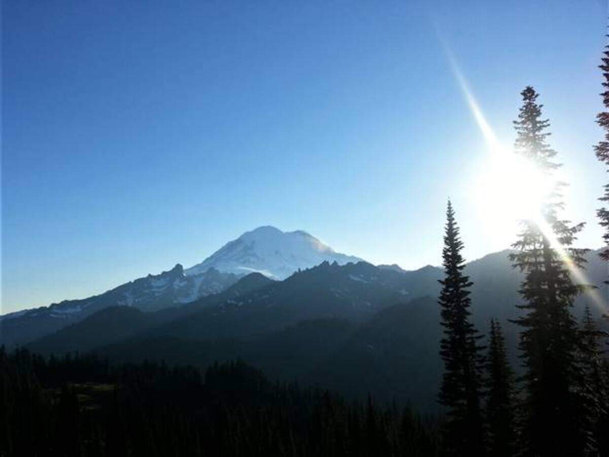 Mount Rainier from the Naches Peak Trail.