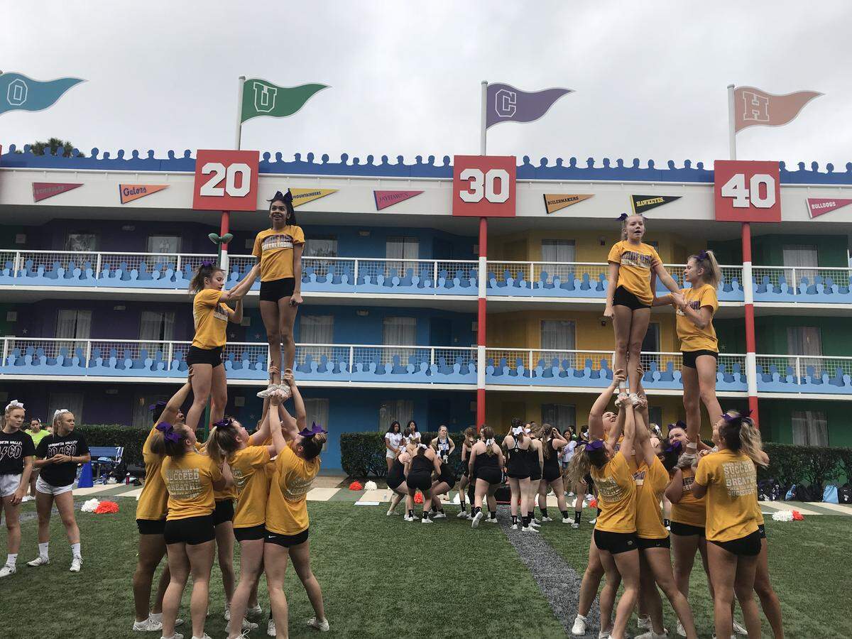 The 2020 Hanford cheer squad will try to and defend its national championship it won a year ago.