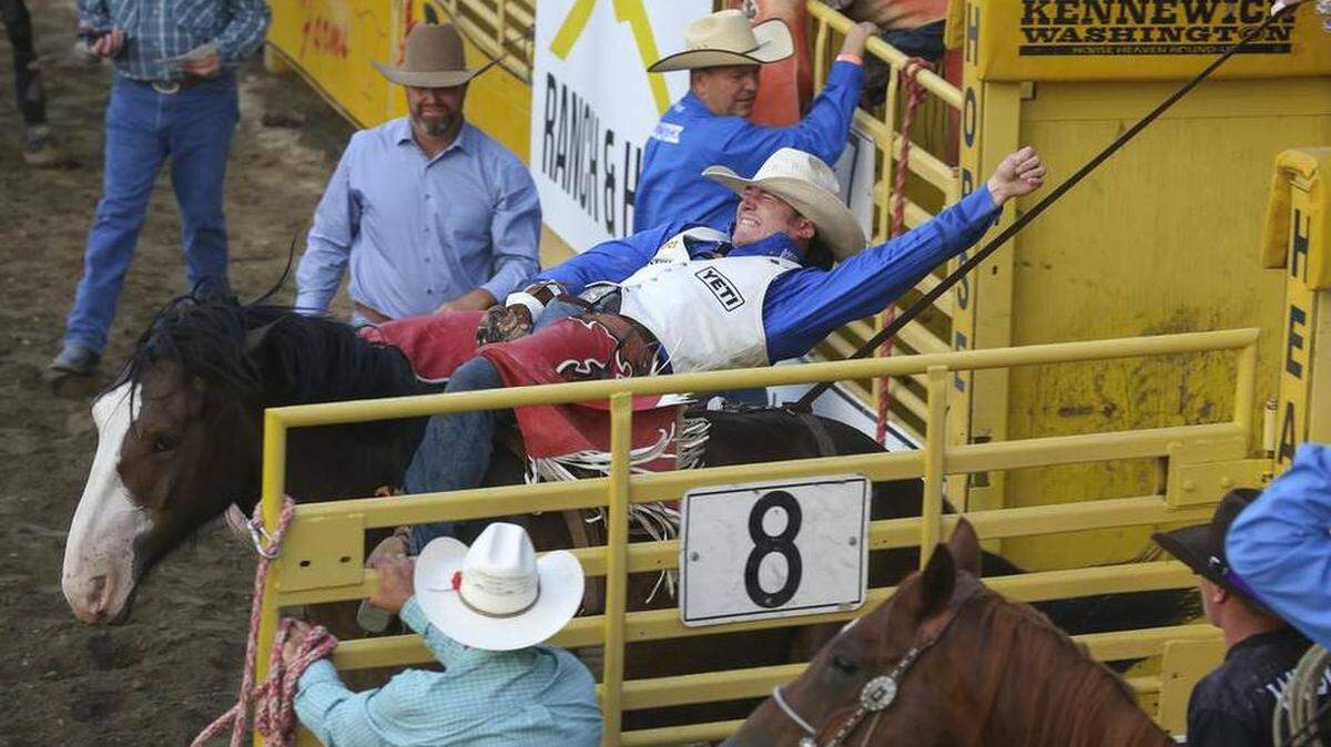 The rodeo continues in Kennewick every night through Saturday.